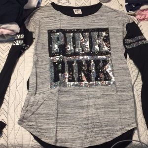 very cute ! PINK long sleeve shirt !